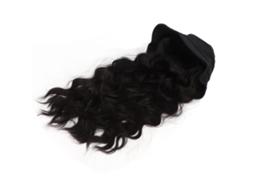 2026 pelo de Peluca Con Gorro Desmontable Rizado Ondulado para Mujeres Negro Marrón