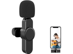 Microfone De Lapela Sem Fio, Fio Com Redução Ruído E Sincronização Automática Aquaforge