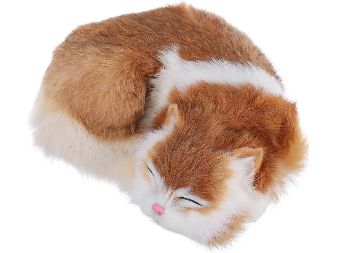 Almofada De Corpo De Gatinho Amarelo Simulado, Adorável Boneca, Figura Decorativa.