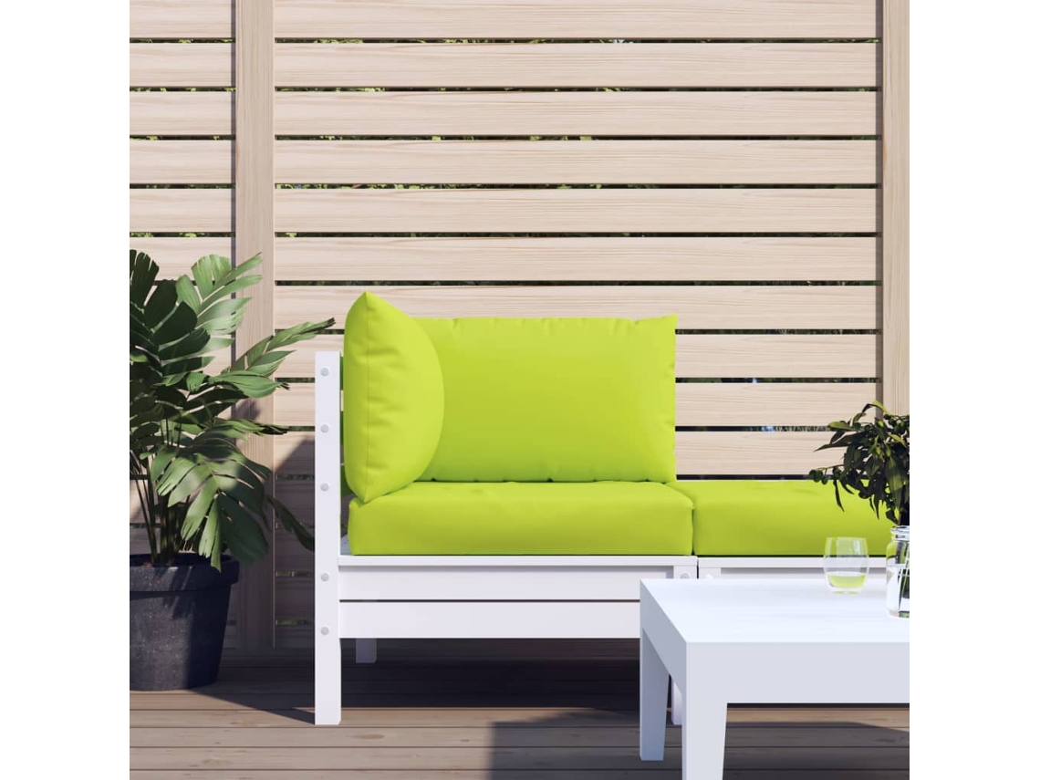 Vidaxl Almofadões P/ Móveis Paletes 3pcs Tecido Oxford Verde Brilhante