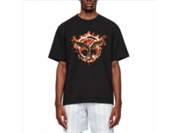Rockinstone Hunger Games Movie Flaming Mockingjay Black Adult T-shirt Size:s