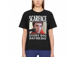 Rockinstone Scarface Movie Doge Black Adult T-shirt Size:l
