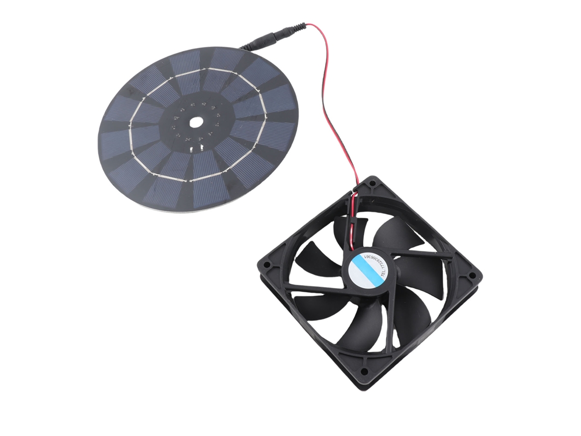 Ventilador Solar 10w Para Galinheiro Casa Pet Rv Estufa