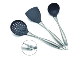 Conjunto de utensílios de Cozinha Nova Line em Silicone e Inox