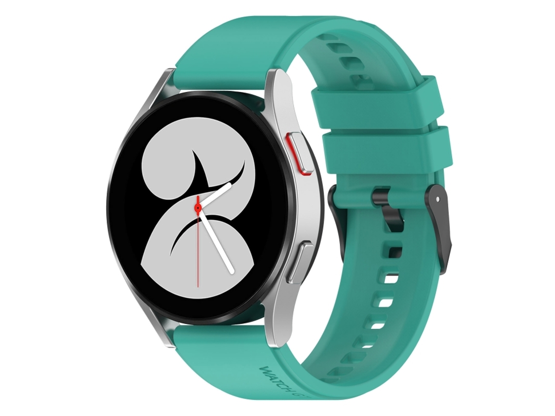 Bracelete para Samsung Galaxy Watch 5 XIAOMOYU em silicone black buckle step (20mm) Teal