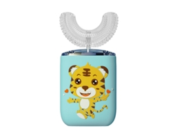 Escova de Dentes Elétrica Infantil em U, 6 Velocidades Ajustáveisà Prova D'água Ipx7, para 2 a 6 Anos. Azul CZHHMART