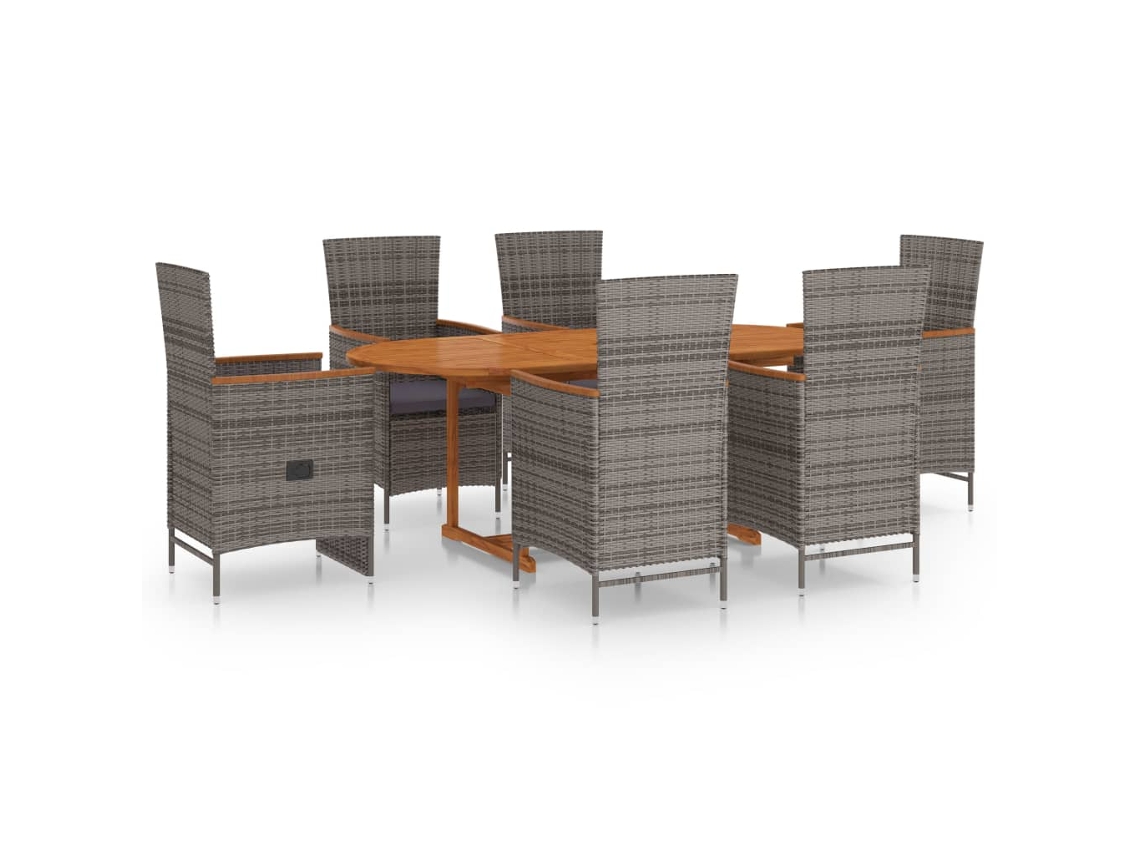 Dining Set, Dining Sets Vidaxl Cinzeto Rattan / Vime (n/a)