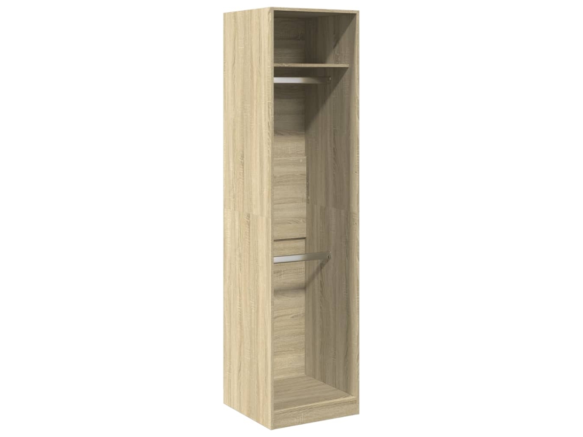 Conjunto 1 Wardrobe, Wardrobes Vidaxl Marrom Madeira Processada (50 X 50 X 200 Cm)