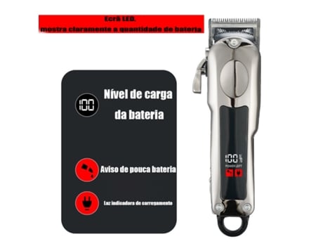 Tela Lcd, Máquina De Cortar Cabelo Retrô Jaicom