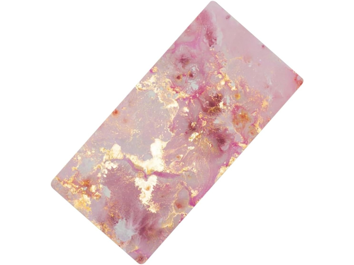Lurelia Tapete Protetor De Secretária Grande, Cor Rosa, Base Antiderrapante Para Portátil E Teclado