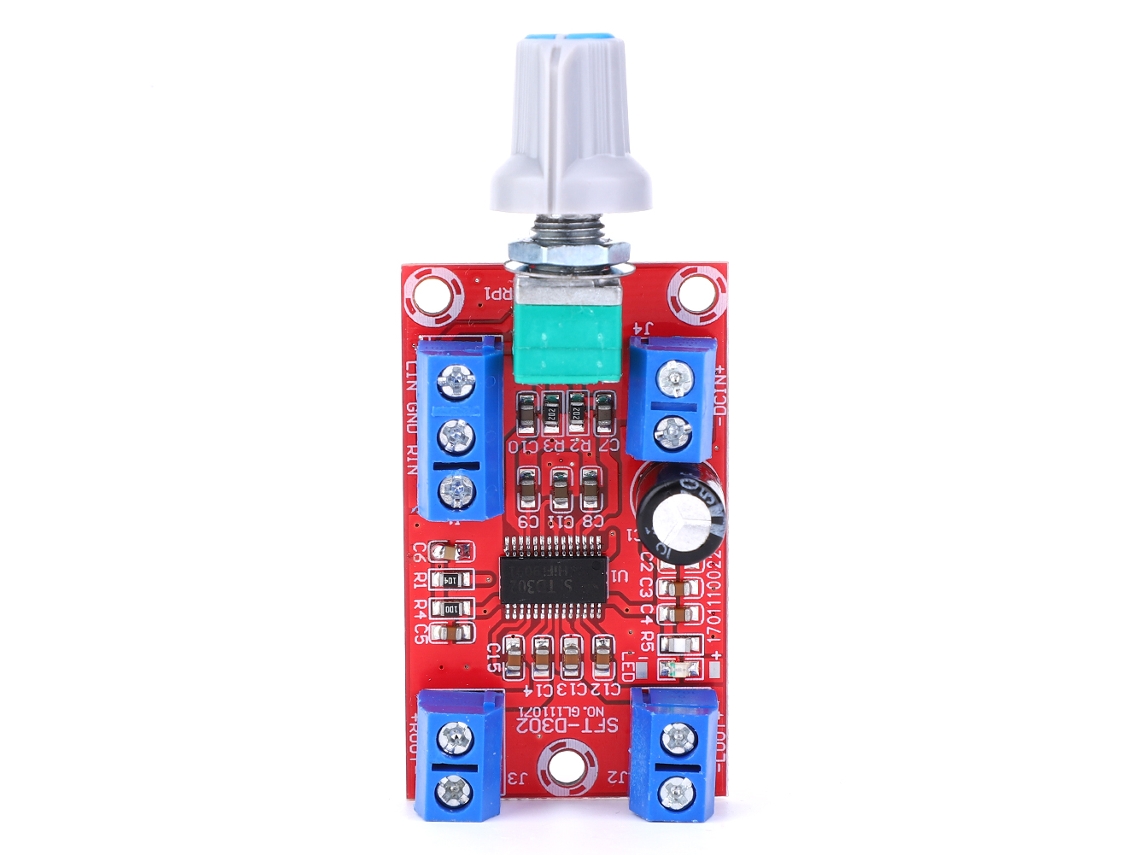 Placa de Amplificador Digital 2 Canais de Potência Alta com Modulação Pwm 60w 12v para Áudio com S/MARCA