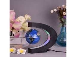 Globo de levitação magnética 3 polegadas com base em forma de C e luzes LED | S/MARCA