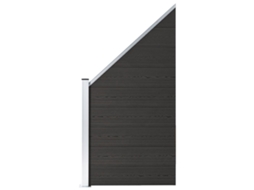 Fence Panel, Fence Panels Vidaxl Preto Wpc (n/a)