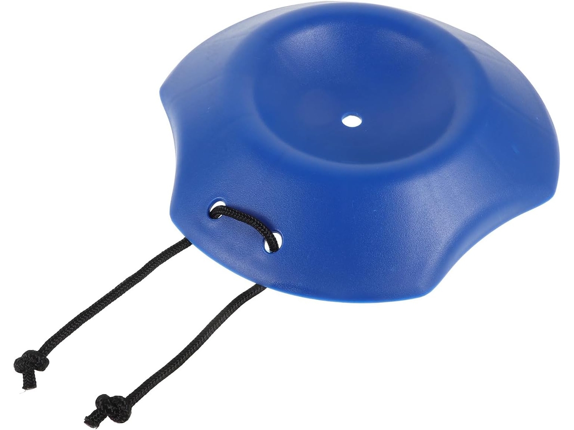 Almofada de roda redonda azul antiderrapante de plástico, bloco estabilizador compacto