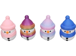 Conjunto de Enfeites de Boneco de Neve Impressos em 3D, 4 Figuras Modernas SFUSHOS