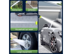 Handheld Pressure Washer 21v Rechargeable 6 Modes Car Home Cleaning Tool