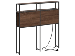 Conjunto 1 Armazenamento De Cabeceira Vidaxl Castanho Derivados De Madeira (98 Cm)