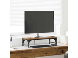 Vidaxl Suporte Para Monitor Madeira Antiga 55 X 23 X 14 Cm