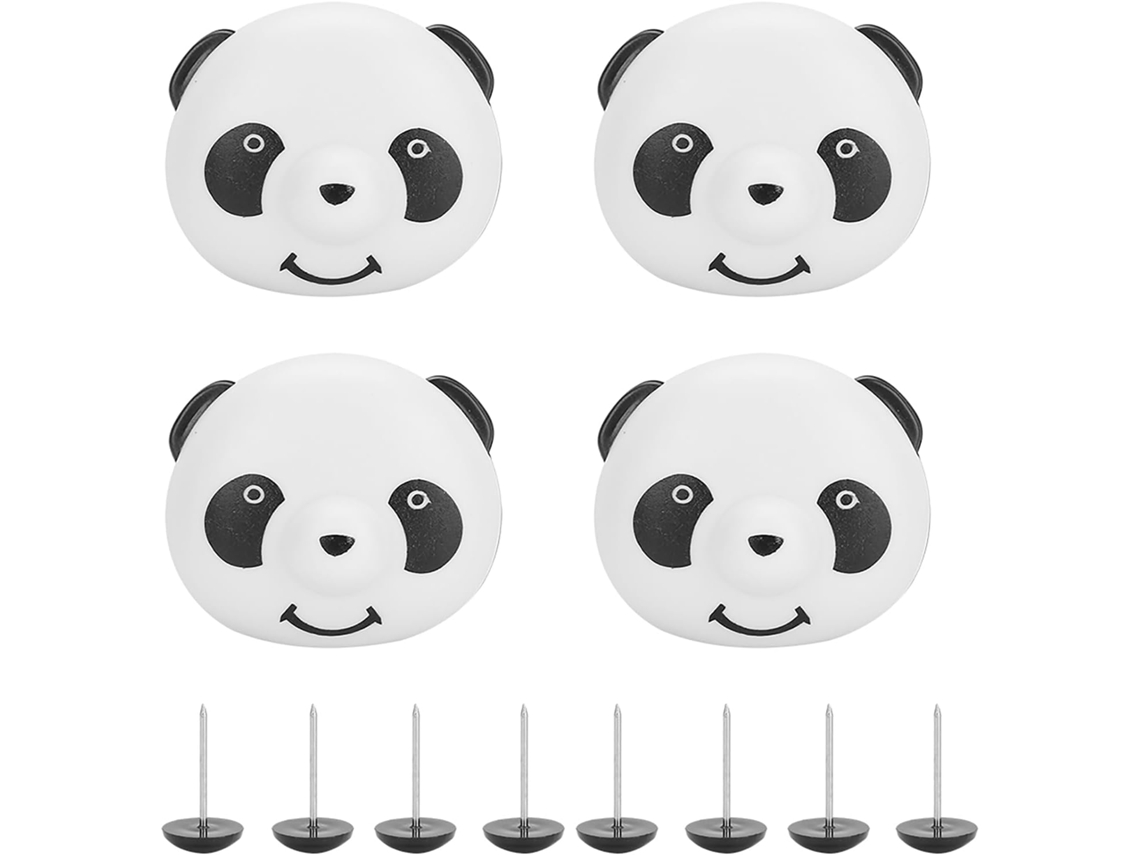 Conjunto De 2 Peças Prendedores Edredom Em Formato Panda, Antiderrapantes Para Colchão E Edredom, Com Sistema De Pressão