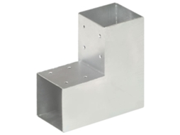Vidaxl Base Para Poste Em Forma De L 91x91 Mm Metal Galvanizado