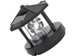 Farol Solar Led Giratório À Prova D'água Para Jardim, Iluminação Automática De Caminhos Externos