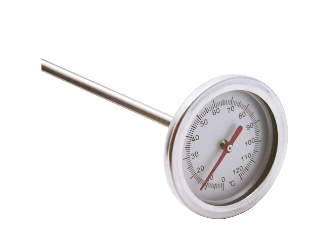 Termômetro De Solo Para Jardim Medidor Temperatura Com Sonda Longa, Construção Em Metal À Prova D Água