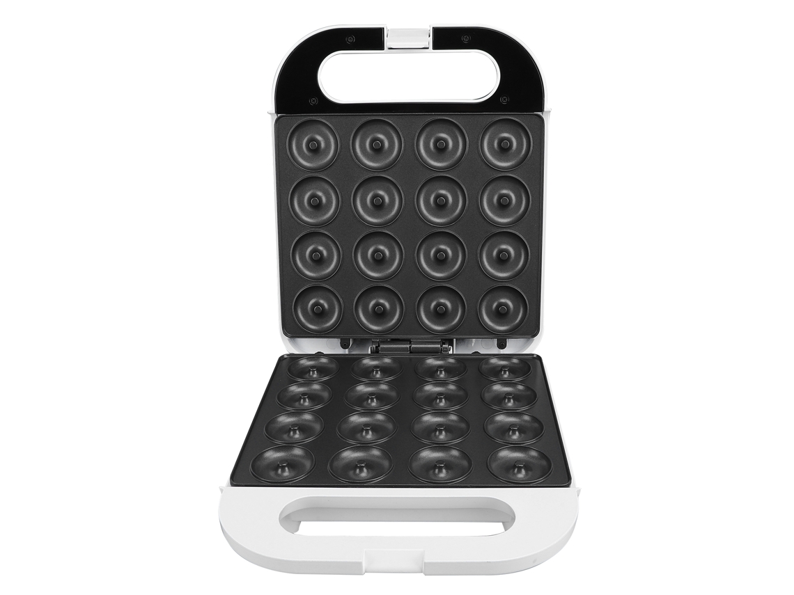 Máquina de confeitar mini 16 furos antiaderente multifuncional para donuts biscoitos cupcakes 1400w