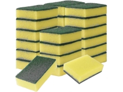 24 Pcs Esponjas Para Pratos, Esponjas De Esfregar Sem Cicatriz Com Almofadas De Limpeza Abrasivas, 3,94 Polegadas X 2,8 Polegadas X 1,2 Polegadas