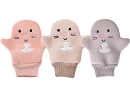 Conjunto De 3 Luvas De Banho Esfoliantes Reutilizáveis Para Limpeza Delicada Do Corpo