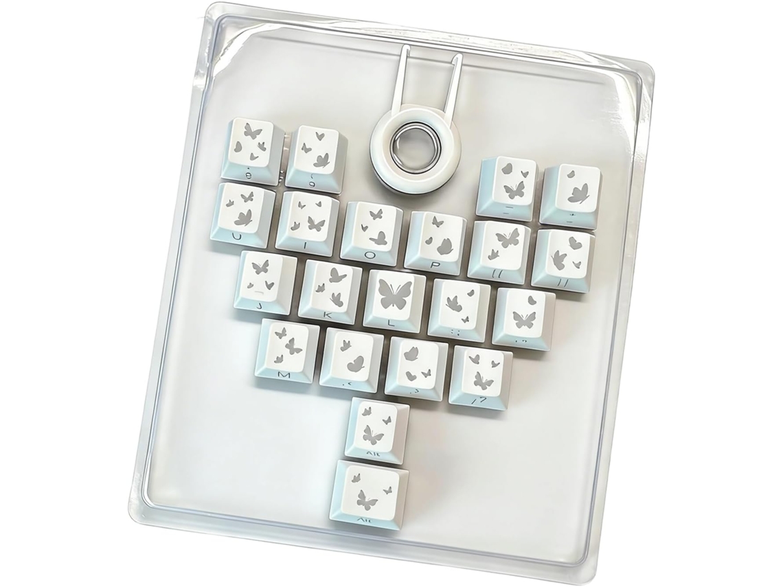 Conjunto De Teclas Generic Original Pitch Com 21 Teclas, Brancas.