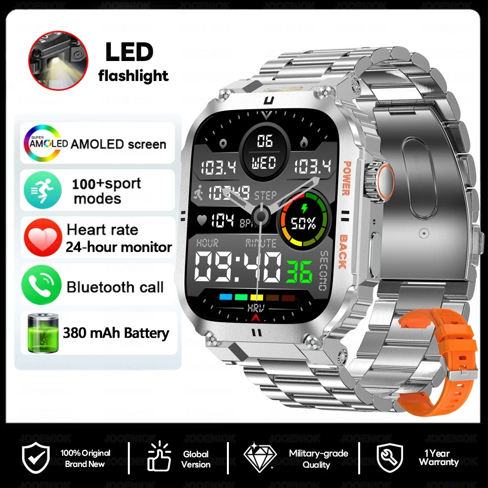 Smartwatch com Gps, Luz Led, Monitoramento de Saúde, Assistente de Voz com Ia e À Prova D'água. MDUG (yingang)
