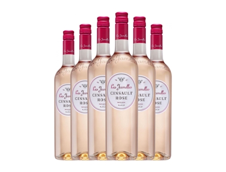 Vinho rosé LES JAMELLES Rosé Cinsault Vin de Pays d'Oc (0.75 L - 6 Unidades)