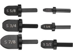 Kit com 6 peças de expansores de tubo de aço vermelho, prontos para uso com furadeira.