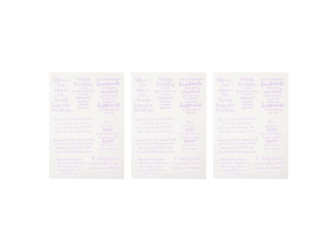 3 Adesivos Transparentes De Tpr Com Letras Para Álbuns De Recortes, Cartões De Felicitação E Mais.