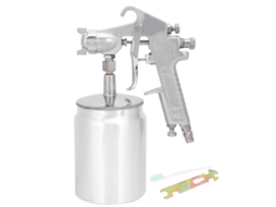 Pistola De Pintura Aireada 1000ml Boquilla Acero Inoxidable Conector Británico 1/4in Herramientas Industriales