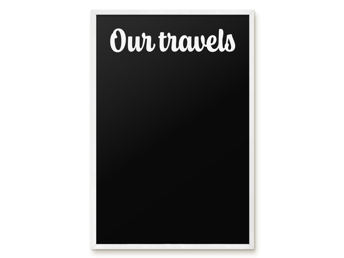 Magnetic Board For Wall Our Travels For The Bedroom Espelharte (40x60 Cm)