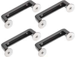 Conjunto de 4 Argolas para Alça Carteira, Fivelas Metal 40 Mm, Fecho Rosca Removível Correntes CHABERLU