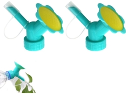 2 Unidades De Garrafa De Água Com Bico Duplo Para Irrigação De Plantas E Jardins, Utilização Prática Em Tarefas Domésticas E Ao Ar Livre
