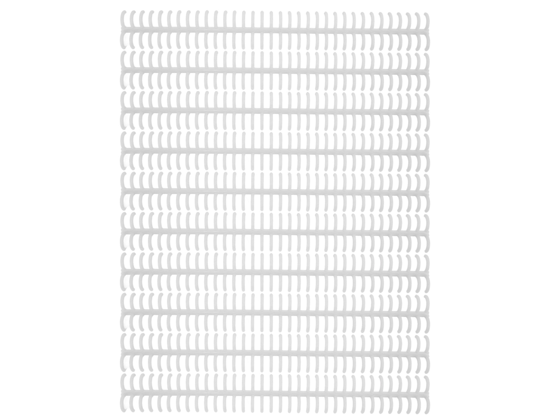 10pcs Lombar de Encadernação Plástica 34 Furos Anéis Separáveis Diâmetro 12mm para Folhas Soltas Branco
