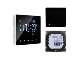 Termostato Inteligente, Tela Touch Lcd, Controle Programável Semanal, Preto Sem Wifi