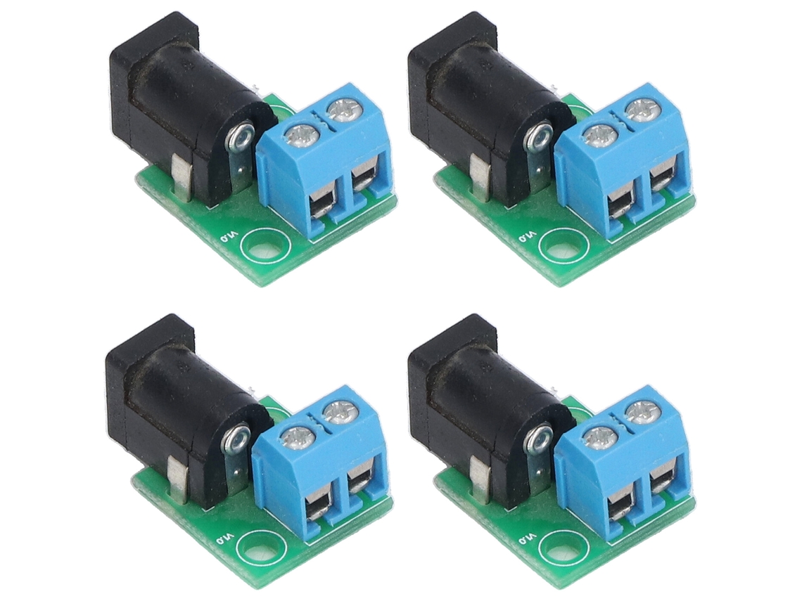 Placa Adaptadora Conector Dc 5.5x2.1mm Para 2p 5.08mm
