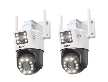 Cámaras giratorias Zosi C298 Max 4K Wifi con doble lente y zoom 8x (2 unidades)