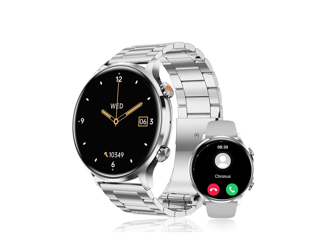 Smartwatch YEMAESRE Qs40 1 39 Polegadas Bluetooth Call Fitness Tracker Masculino Cinza