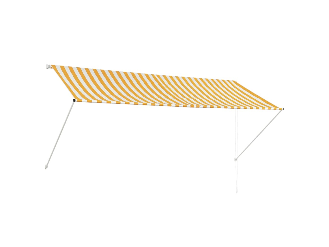 Awning, Awnings Vidaxl Amarelo Tecido (300 X 150 Cm)