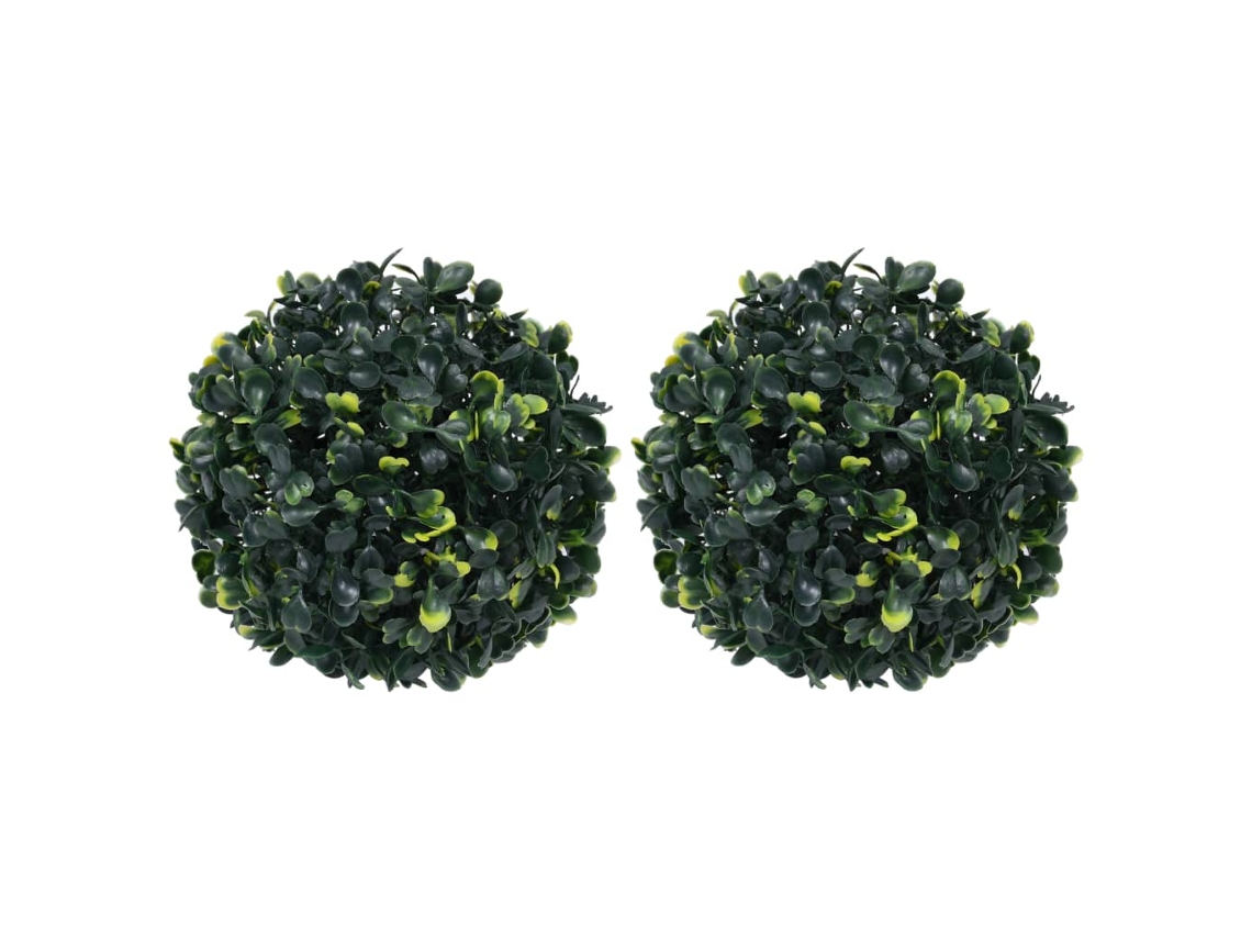 Vidaxl Bolas De Buxos Artificiais 2 Pcs 22 Cm