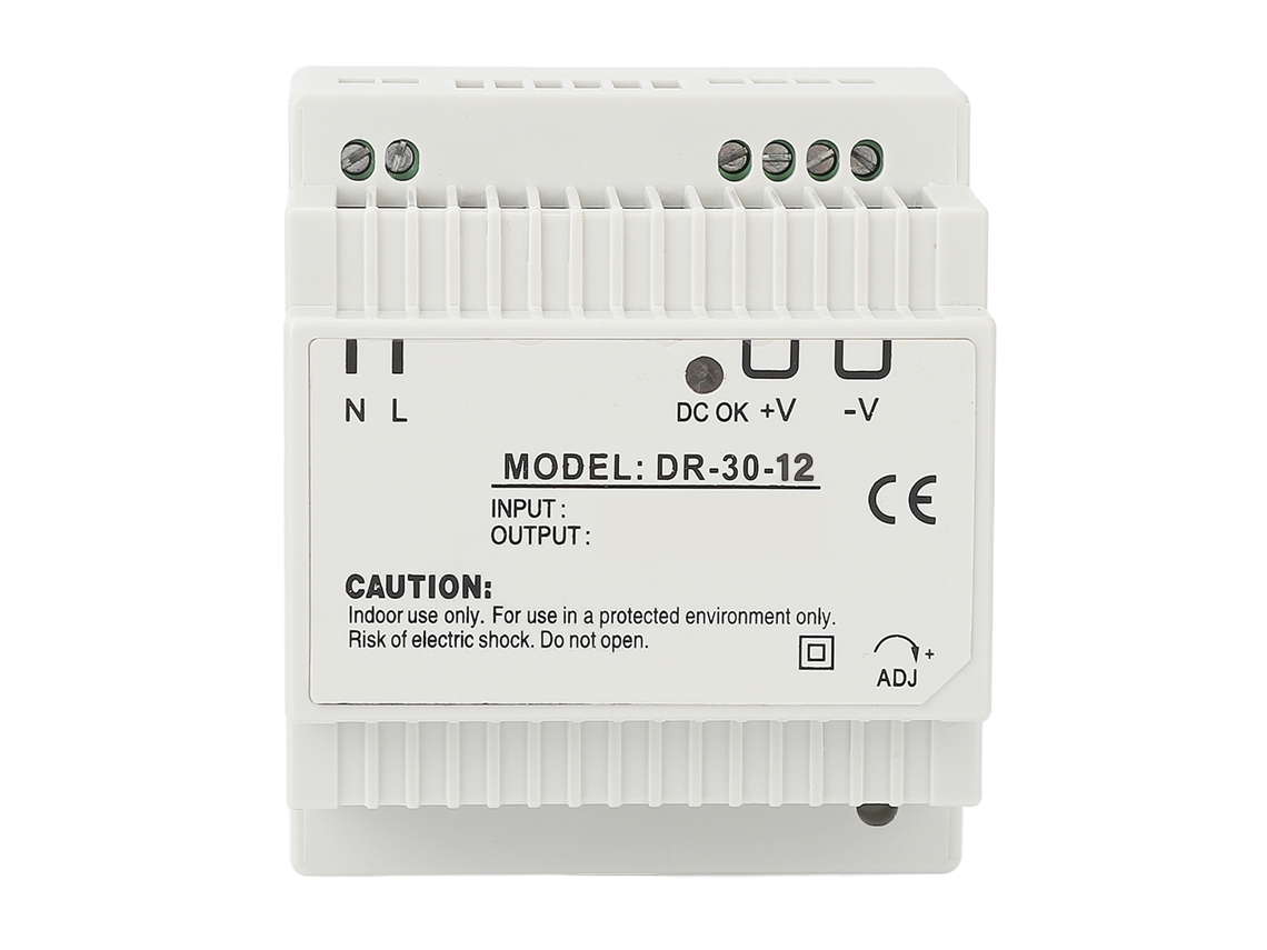 Fonte de Poder Din Rail 30w 12v 100‑240v