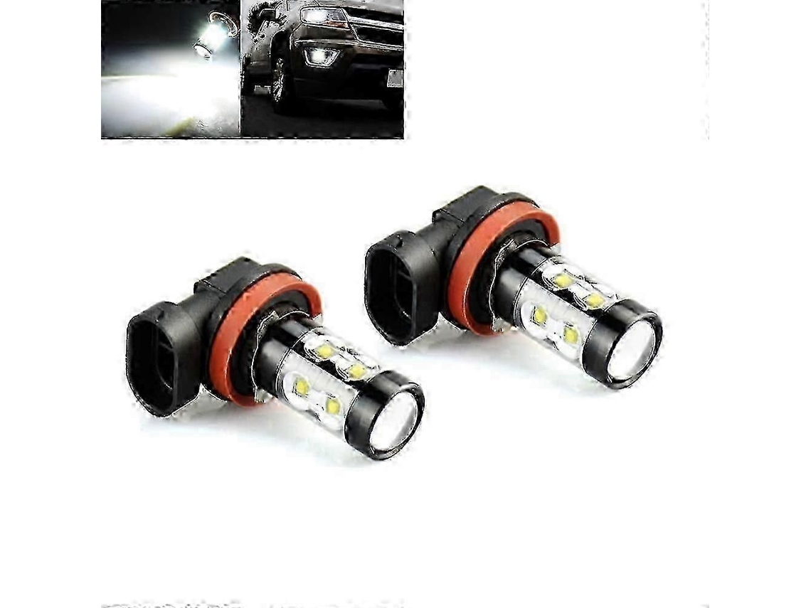 Lâmpadas De Farol Led H11 - Luz Branca 6000k Para Máximo E Mínimo (kit Com 2)