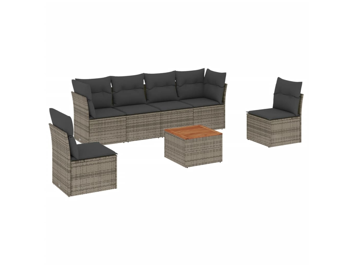 Garden Sofa Set, Garden Sofa Sets Vidaxl Cinzeto Rattan / Vime (n/a)