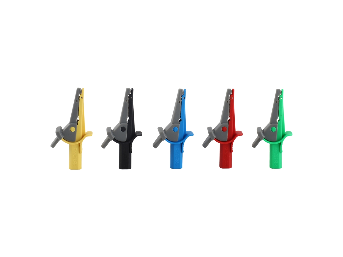 Pinça De Teste Elétrico Com Bateria 5 Unidades 10a 600v-1000v Conector Banana De 4mm