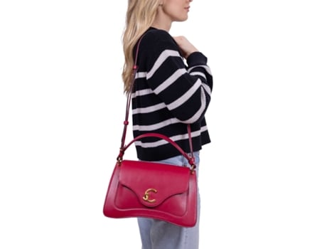 Mala De Ombro De Mulher Coccinelle Calf Cocker Medium Pele Rosa (one)